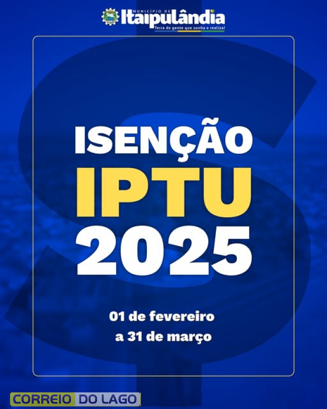 Pedidos De Isen O De Iptu Come Am Em Fevereiro Em Itaipul Ndia