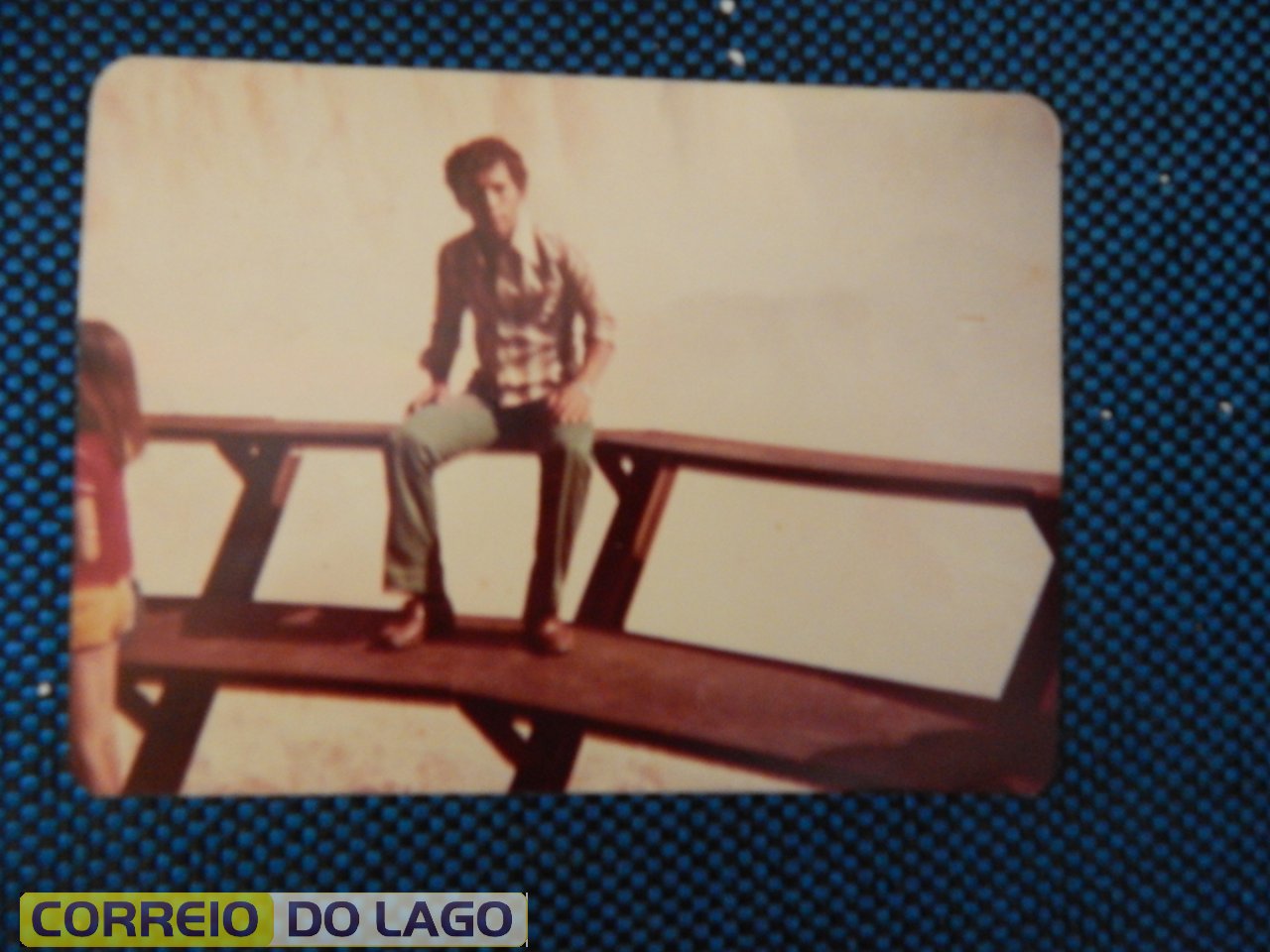 João Rosa Correia visitando as Cataratas do Iguaçu. Dezembro de 1979.