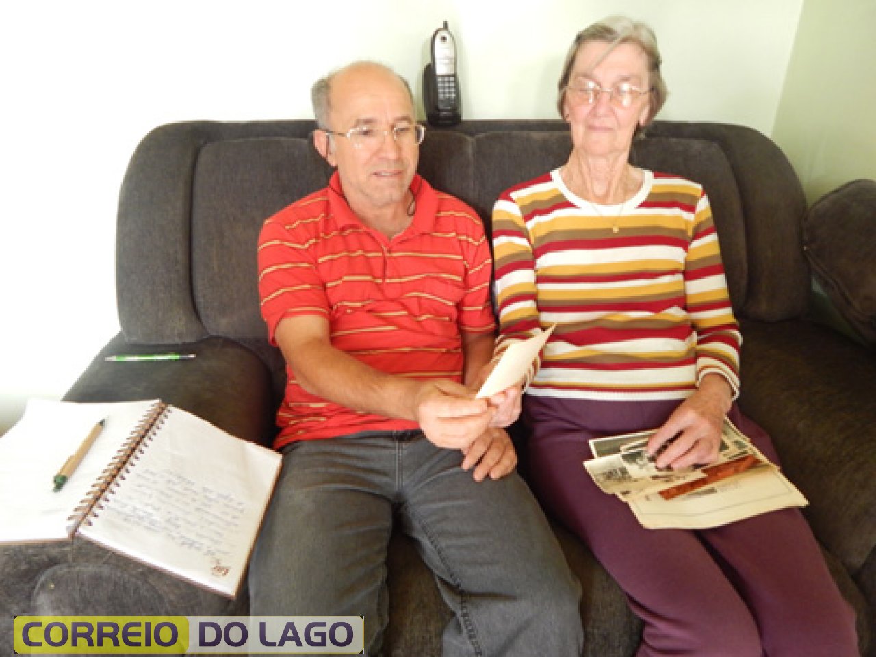 Prof. João e Leocádia. Foto Agosto de 2015.