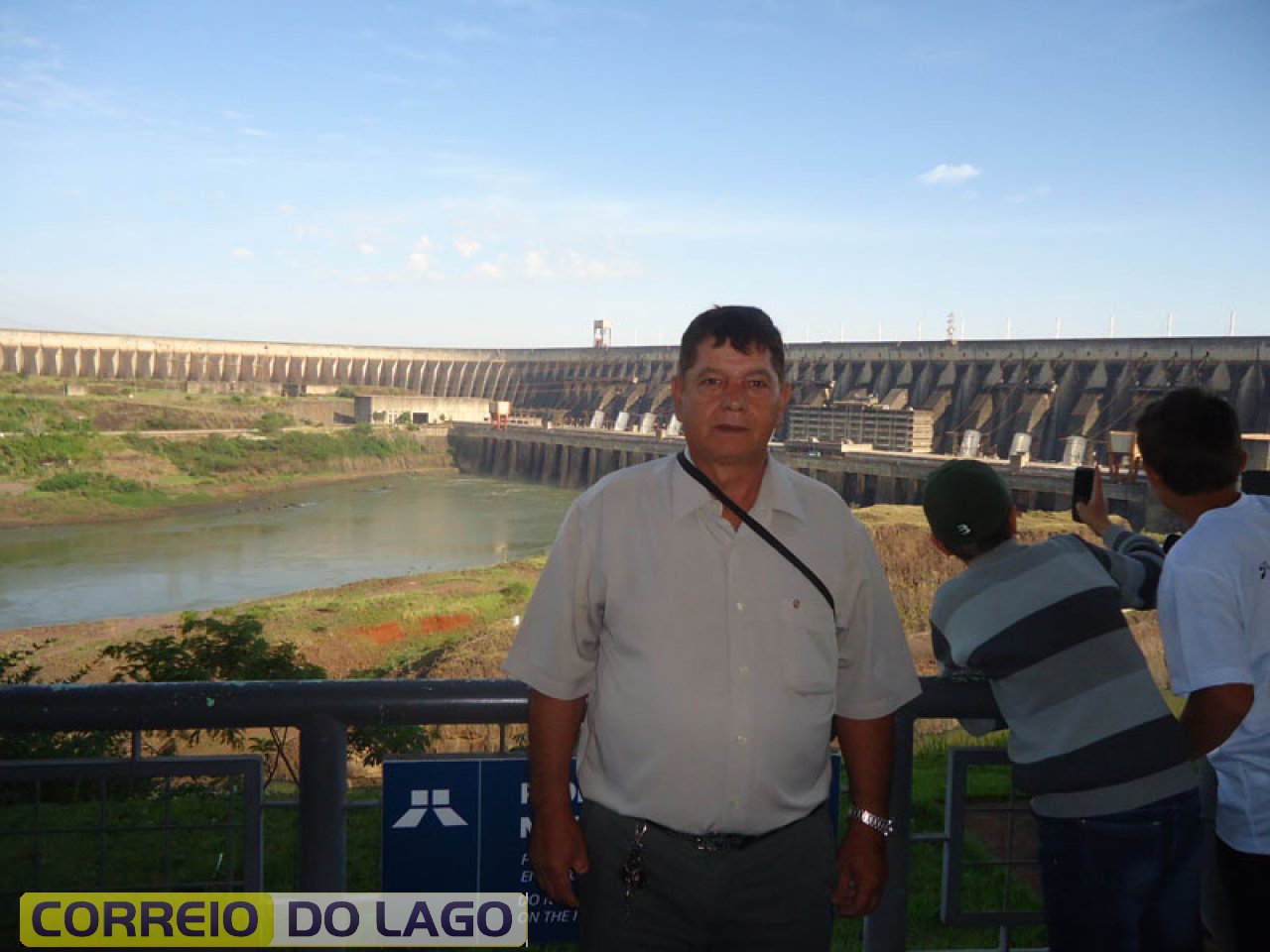José Carvalho da Silva em visita a barragem de Itaipu - Foz do Iguaçu.