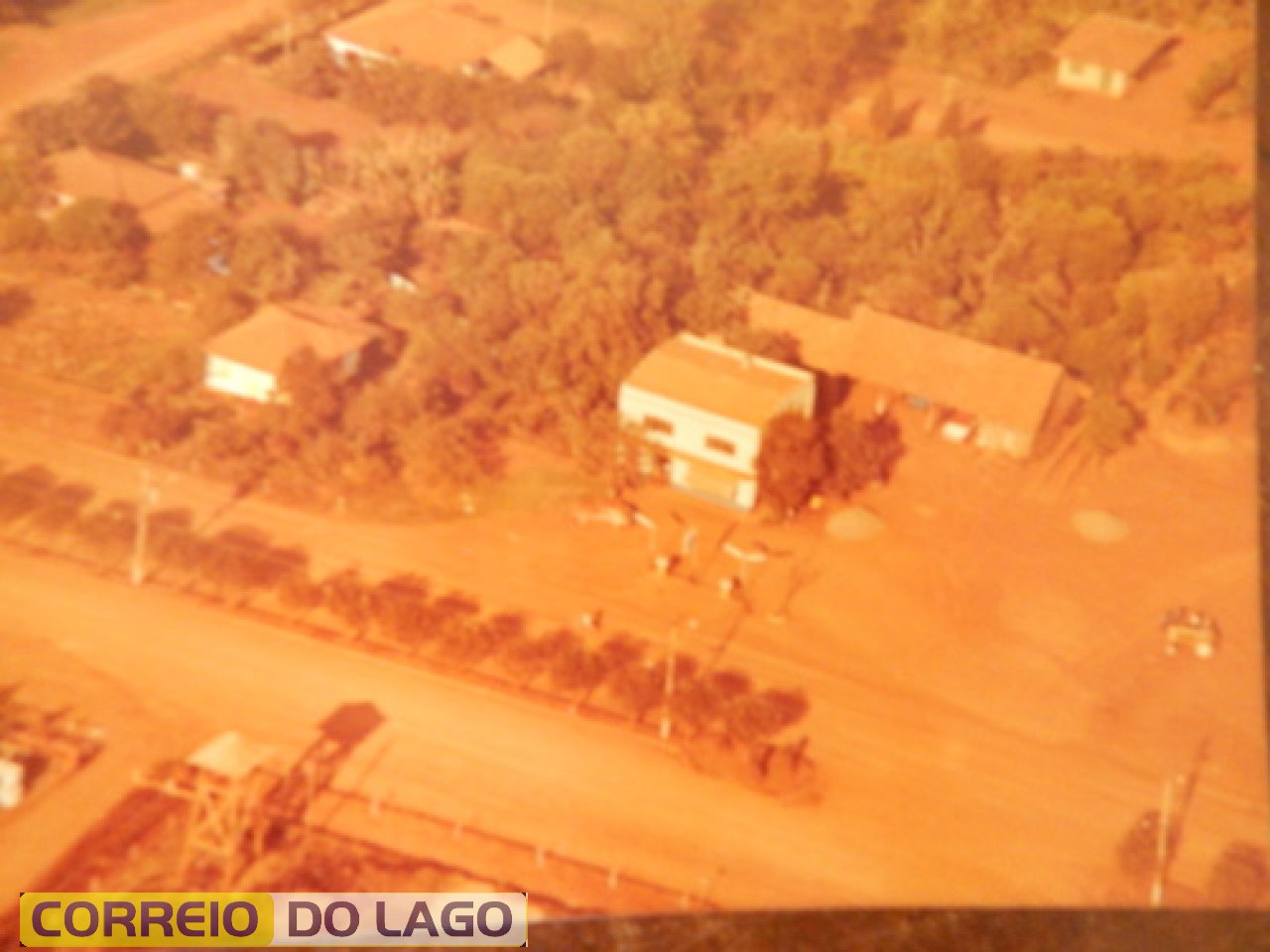 Vista panorâmcia do Posto Ipiranga. Década de 1970.
