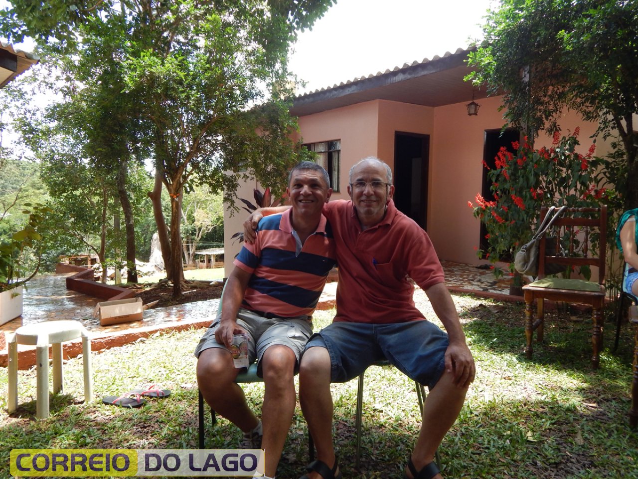 Irmãos Correias - Antônio e João. Local Cascavel. 17 de Dezembro de 2014. Aniversário da sobrinha Tamara.