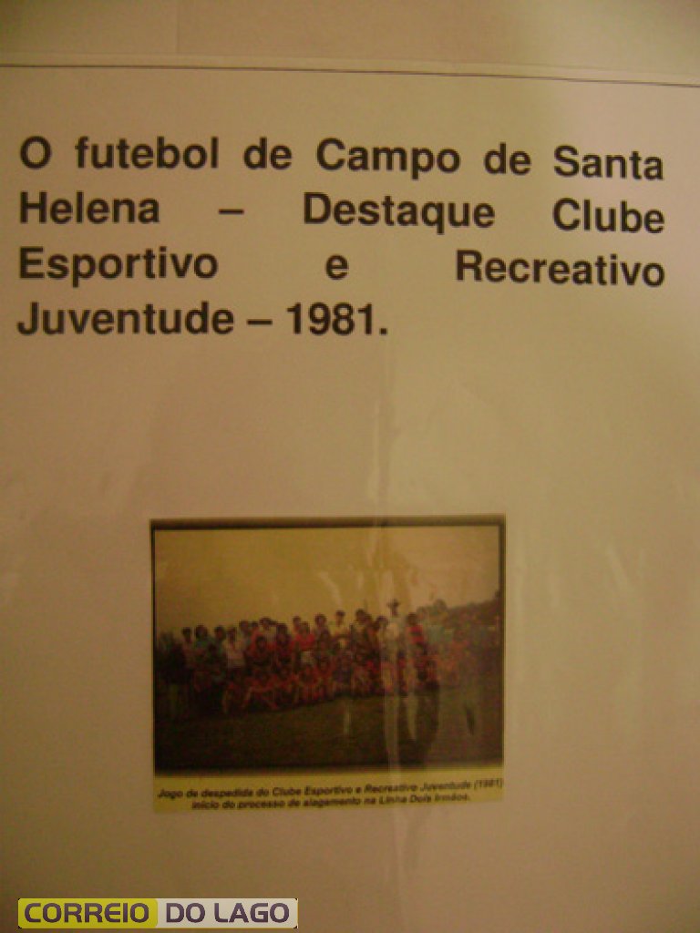 Clube Esportivo e Recreativo Juventude da outrora Linha dois Irmãos SH. A partir de 1982 deixou de existir, pois as terras foram submersas pelas águas do reservatório de Itaipu. A foto de 1981 representa o último jogo disputado naquela localidade.