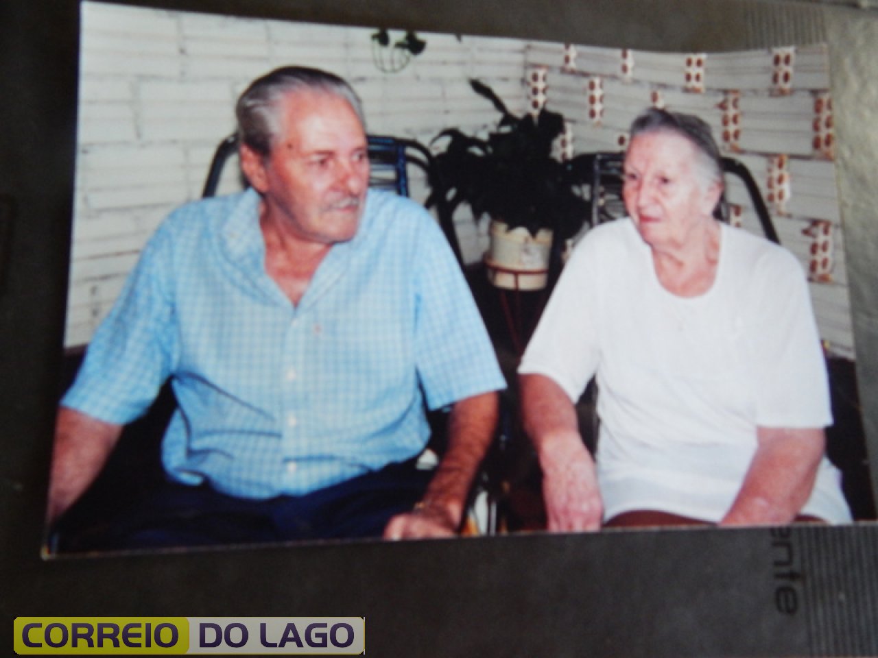 Avelino e Maria Webber quando completaram 50 anos de casados em 2002.