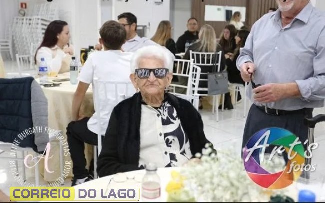 Zulmira Prando Brigantini, um século bem vivido! (Aline Burgath/Art’s Fotos)