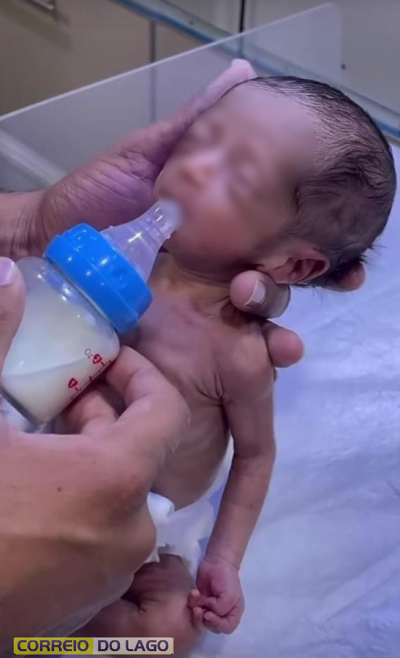 Foto do bebê utilizada pelo golpista 