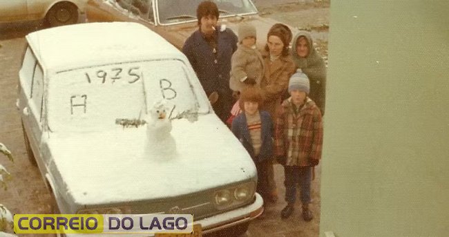 Neve em 1975 em Curitiba — Foto: Alexandre Fayzano/VC no AutoEsporte
