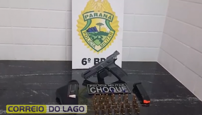 Indivíduo Em Posse De Pistola E Munições é Preso Pelo Pelotão De Choque No Floresta Em Cascavel 