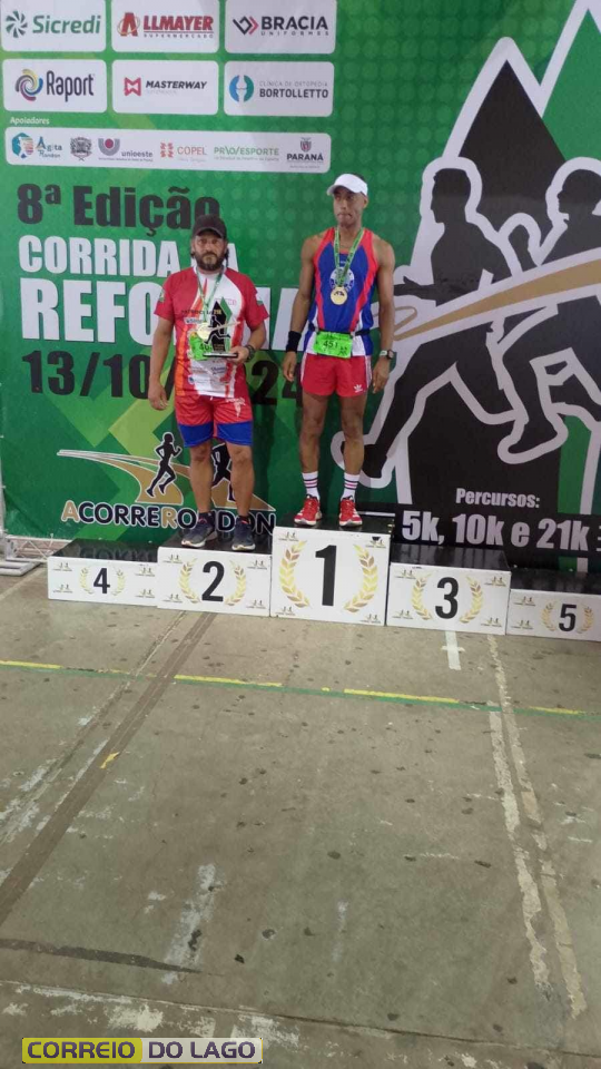 Márcio Rocha 2º na categoria idade nos 21km