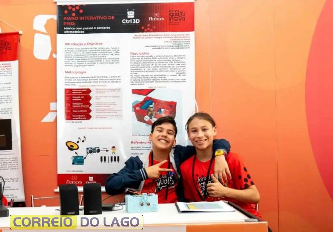 Heitor Michel, e Yohan Gomes Leite no Festival Iguassu Inova. Foto: Marcos Labanca. 